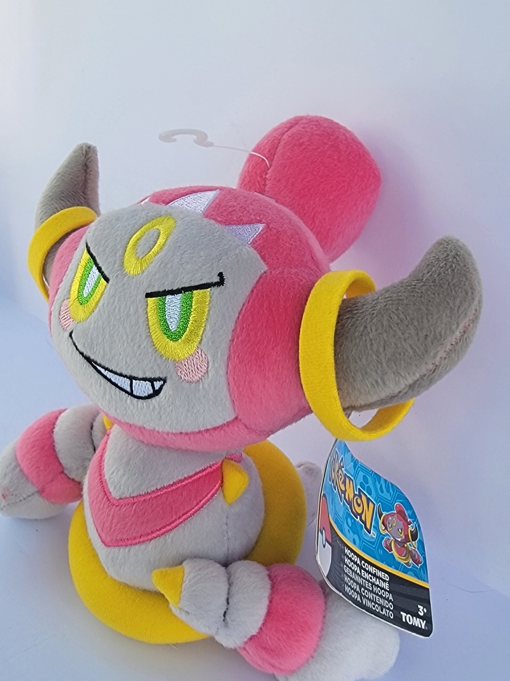 Pokemon Hoopa Pink Gray Yellow Plush Toy